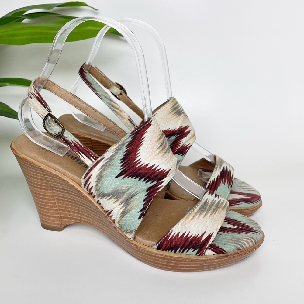 Umberto Raffini Caprice Sandals Wedges Teal Women's Size EU 37